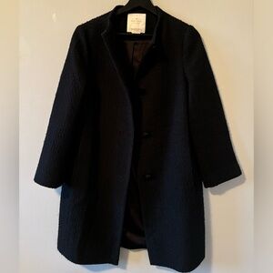 Kate Spade ♠️ collarless coat with pockets 
Size 4